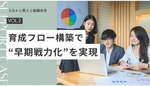 【土台から整える組織改善】事例02｜育成フロー構築で“早期戦力化”を実現